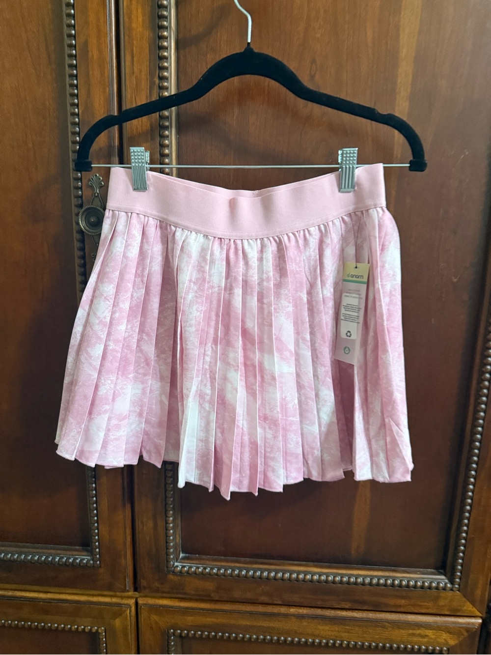 Mono B Pleated Pink Mini Skirt